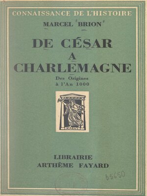 cover image of De César à Charlemagne